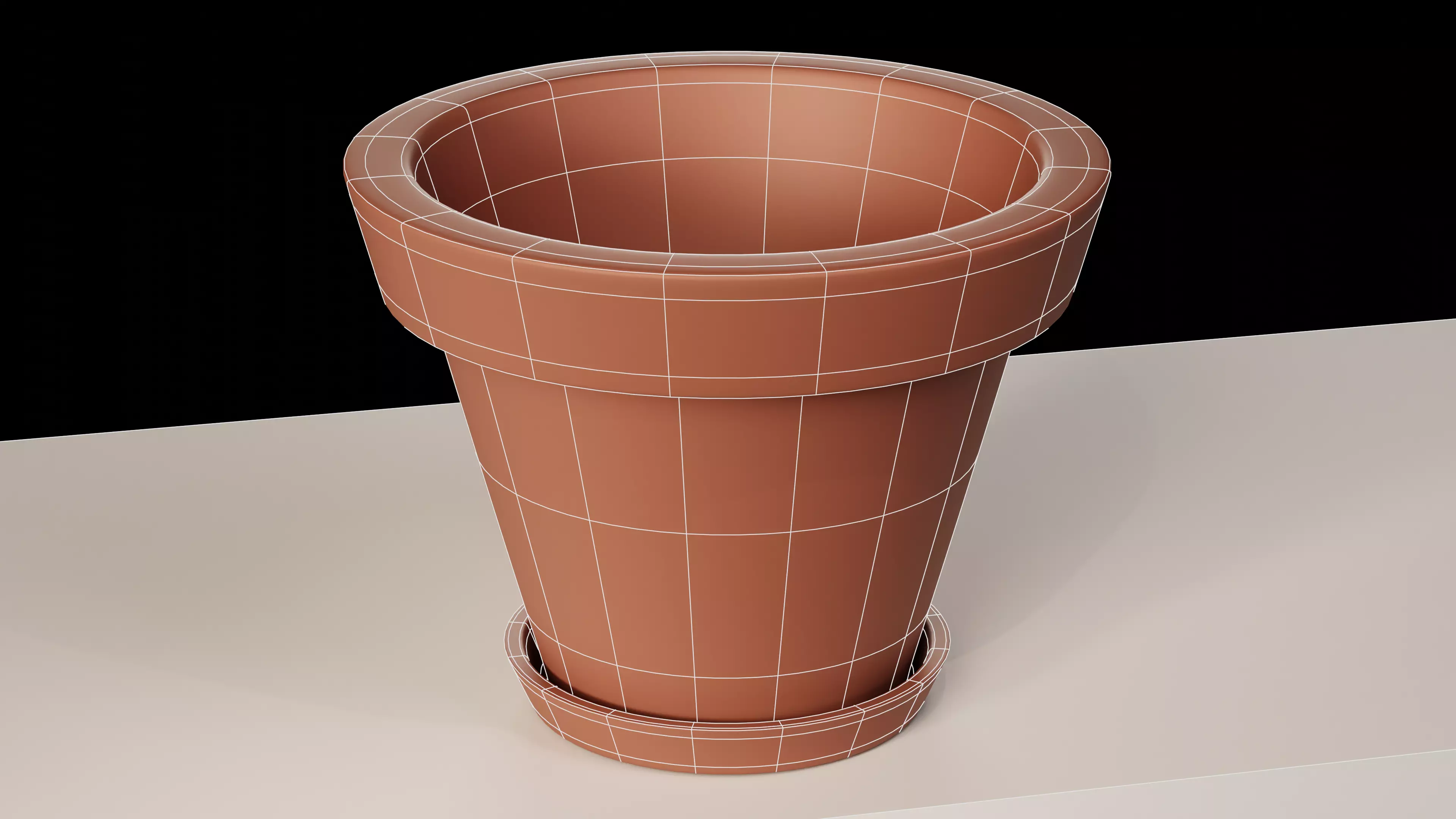 Flower Pots Free low-poly 3D model_3