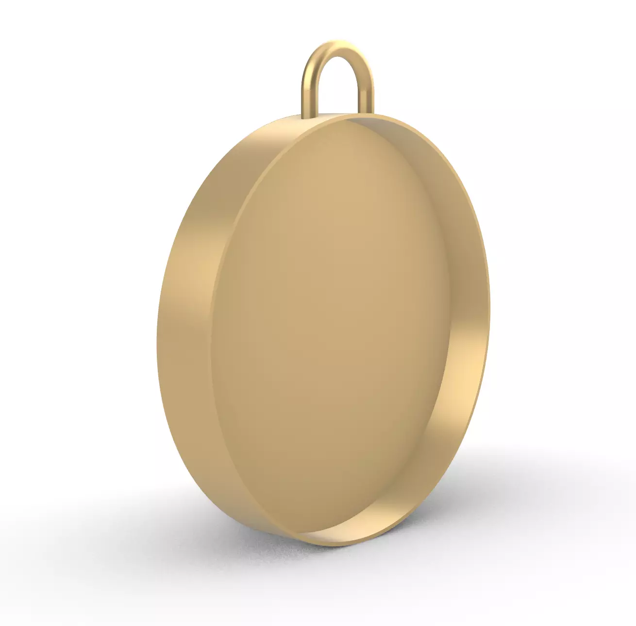Round Pendant Setting 3D print model_0