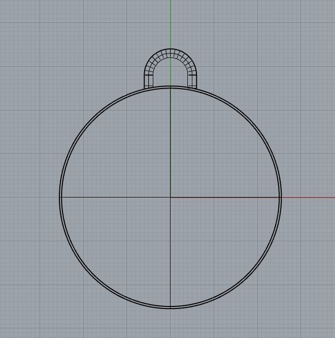 Round Pendant Setting 3D print model_4