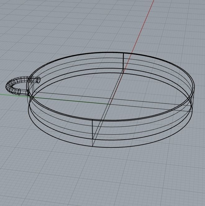 Round Pendant Setting 3D print model_5