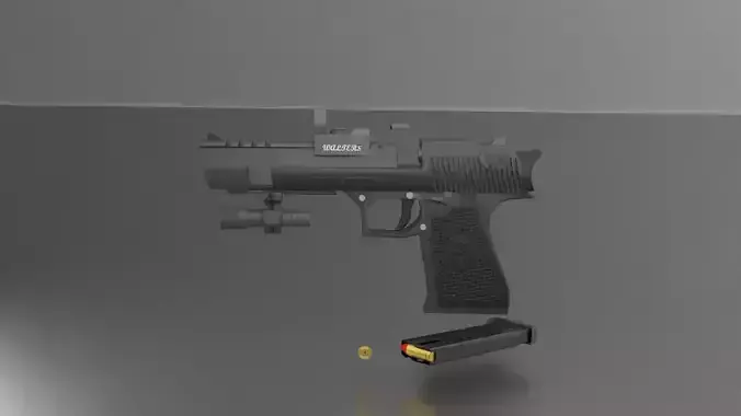 desert eagle with reflex sight and lamb part 