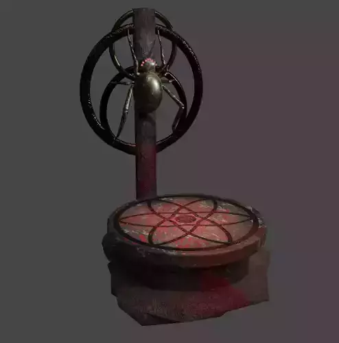 Altar of the goddess Lolth PBR Game-ready Low-poly