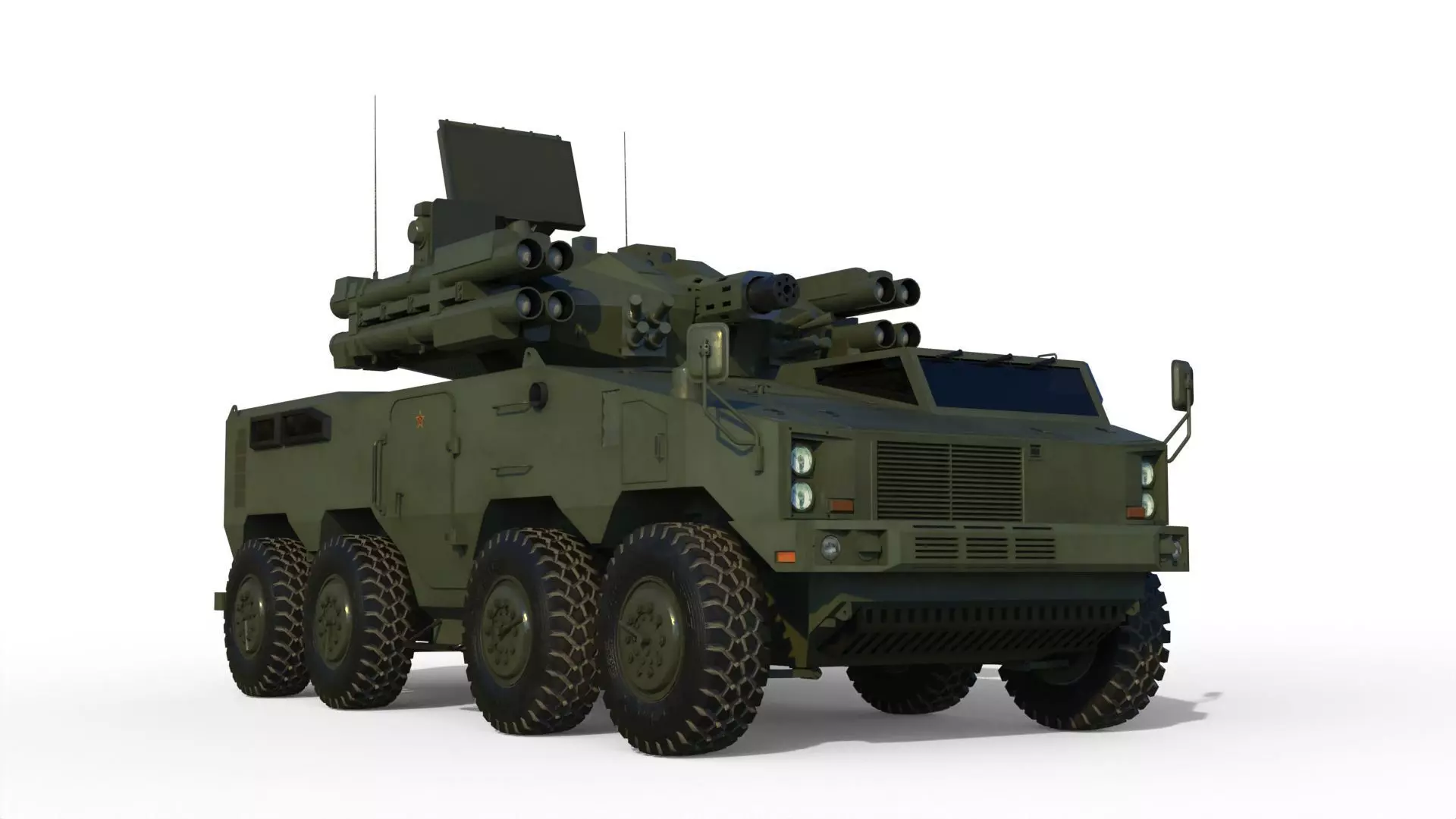 Type 625E AA Gun Missile System 3D model