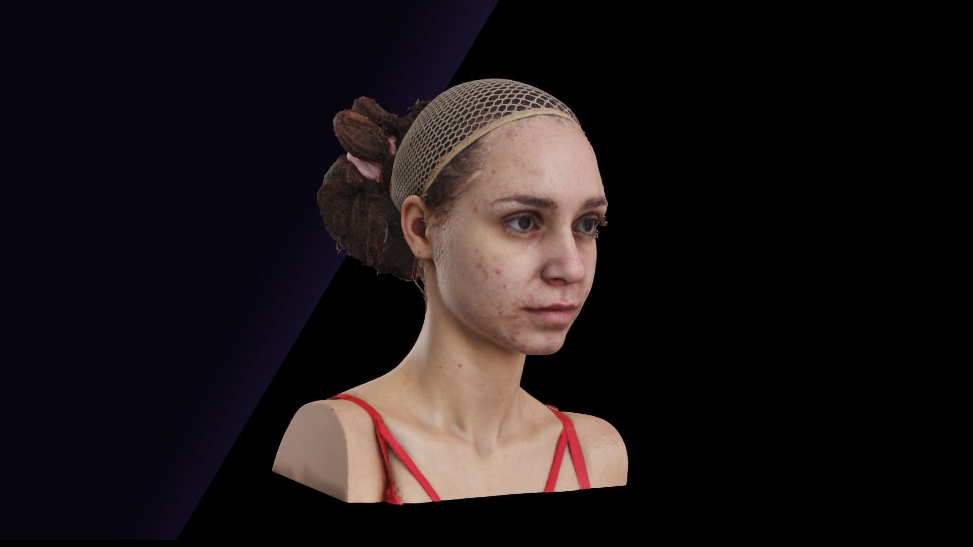 Raw Head Scan Jessie Clark 3D model_2