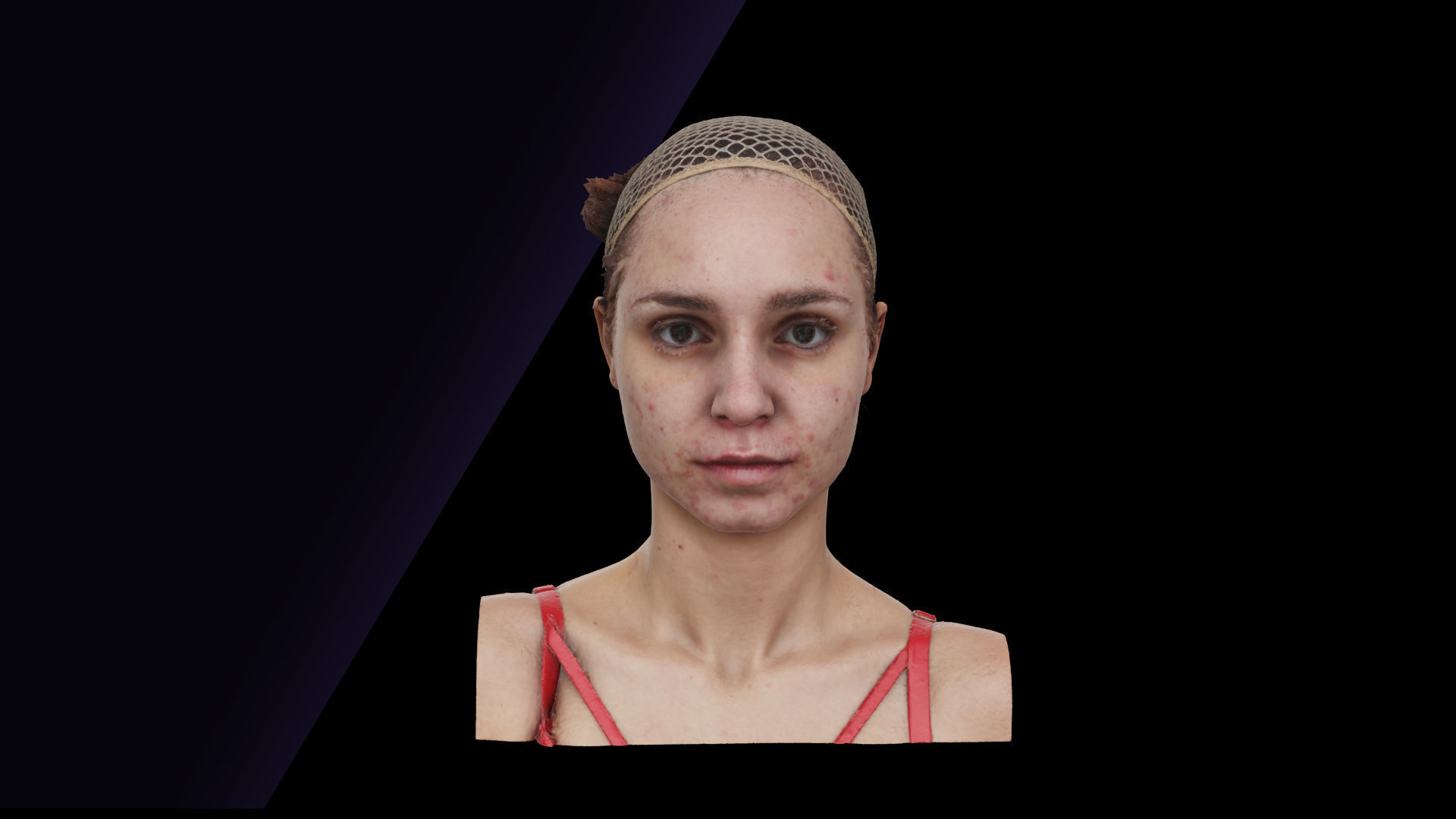 Raw Head Scan Jessie Clark 3D model_1