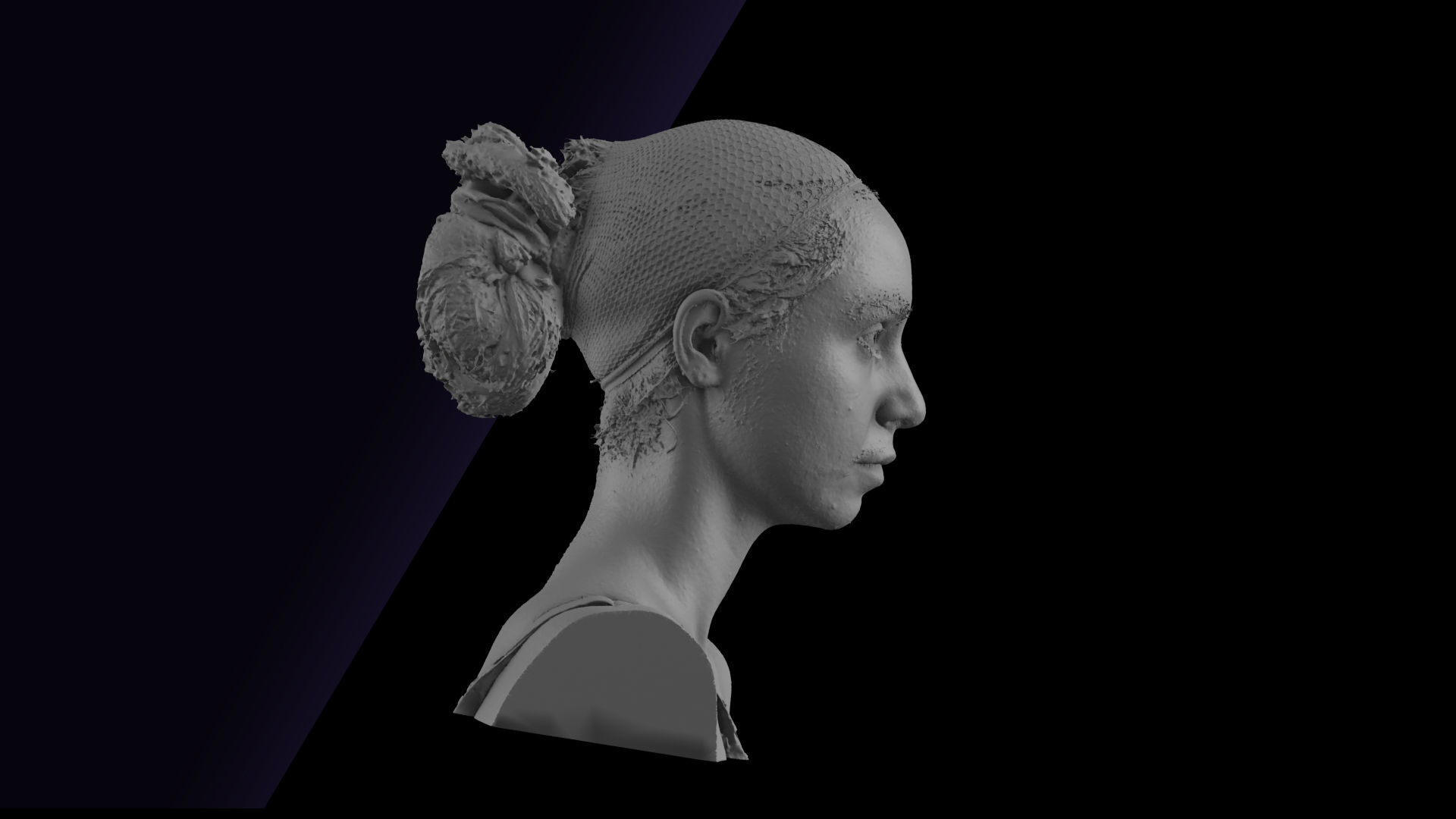Raw Head Scan Jessie Clark 3D model_6