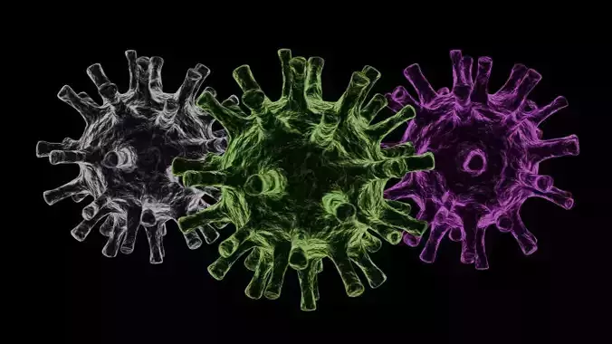 Virus with easy customizable colors materials