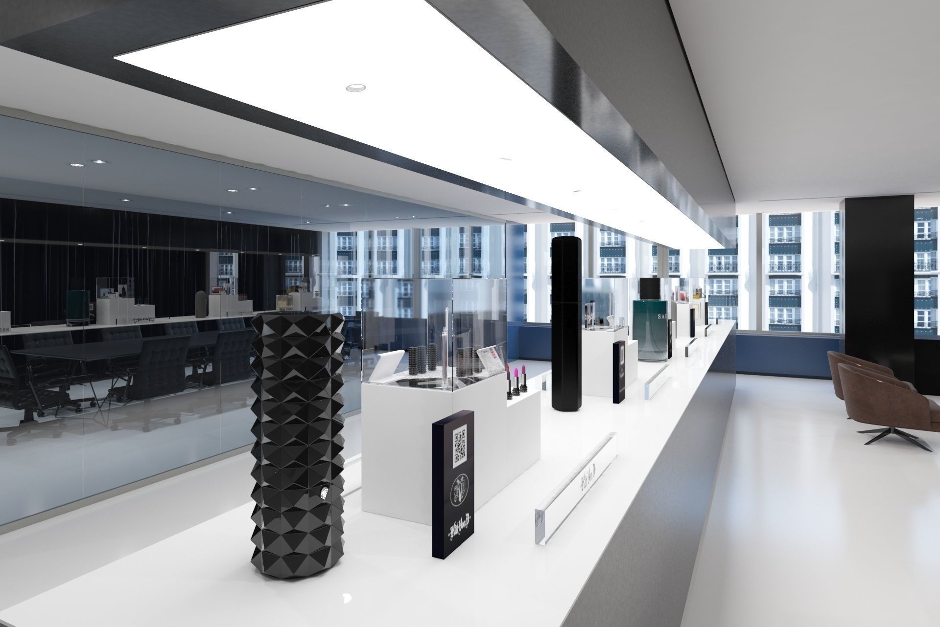 Cosmetics Skincare Beauty Store V1 3D model_4