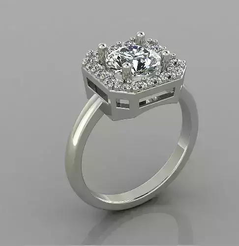 Woman Ring 3d print model