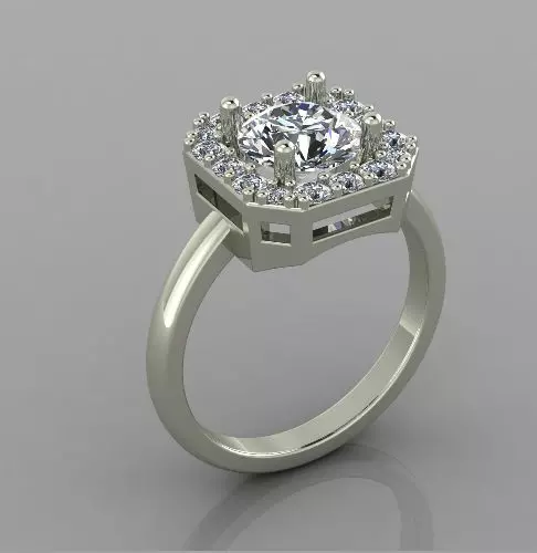 Woman Ring 3d print model 3D print model_0