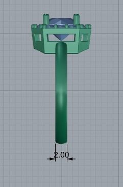 Woman Ring 3d print model 3D print model_6