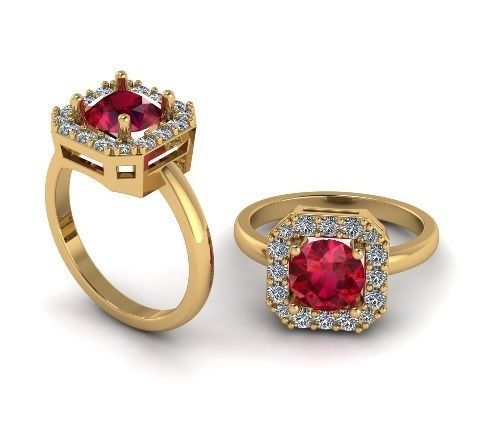 Woman Ring 3d print model 3D print model_2