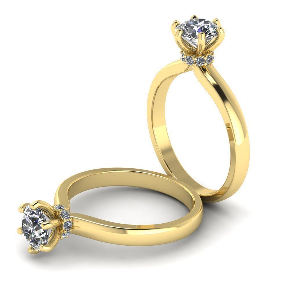 Solitaire Ring 3d print model 3D print model_2