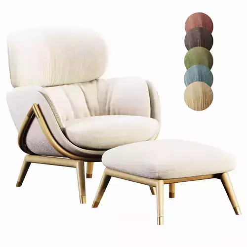 ELYSIA LOUNGE CHAIR NICHETTO 3D model