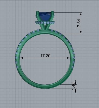 Round Ring 3D print model_3