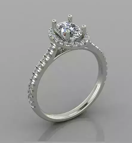 Engagement Ring for woman 3D print model