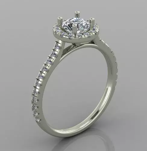 Engagement Ring 3d print model 3D print model_0