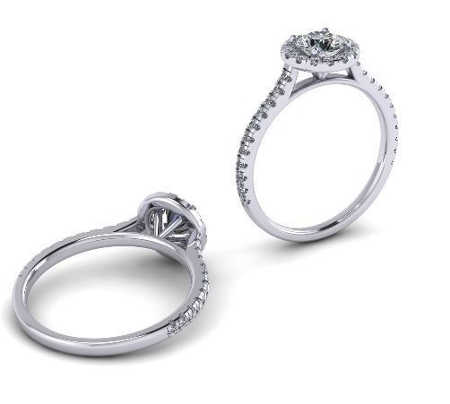 Engagement Ring 3d print model 3D print model_2