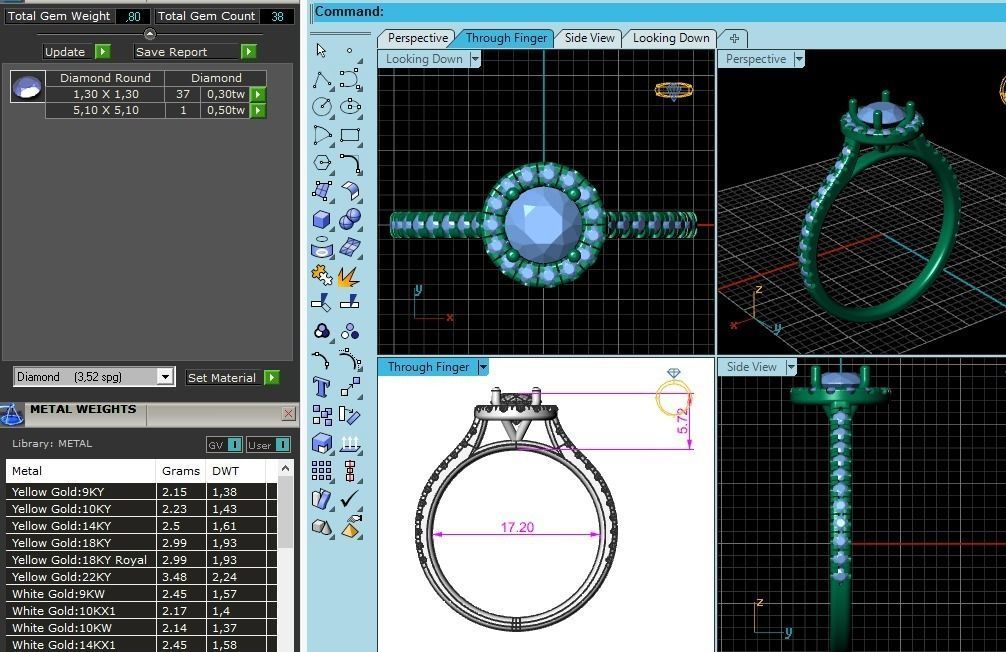 Engagement Ring 3d print model 3D print model_1