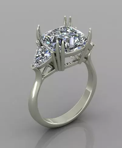 Emerald Ring 3d print model 3D print model_0