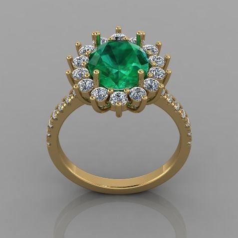 Cocktail Ring 3D print model_3