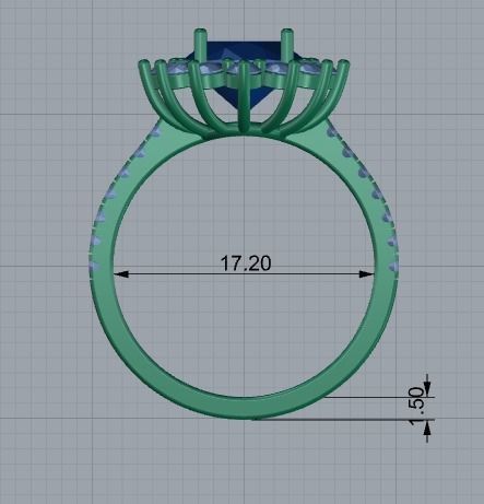 Cocktail Ring 3D print model_5
