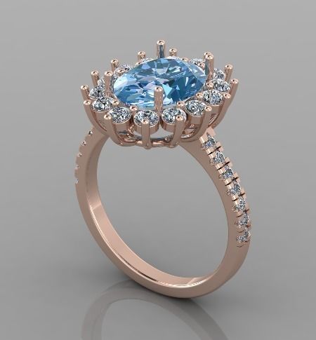 Cocktail Ring 3D print model_2