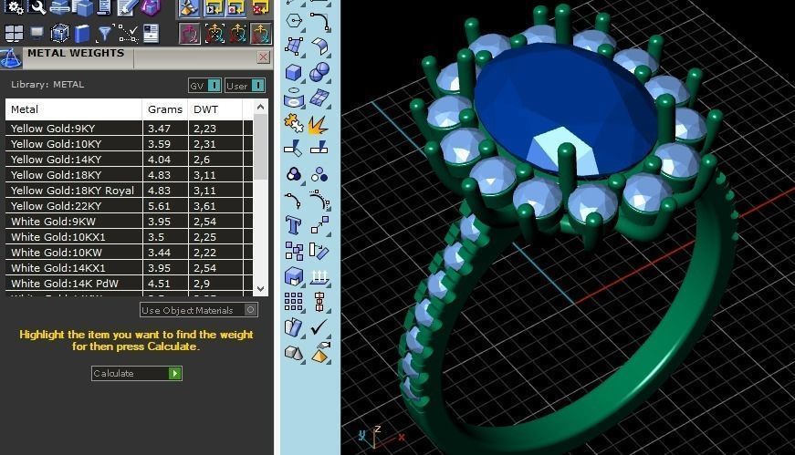 Cocktail Ring 3D print model_8