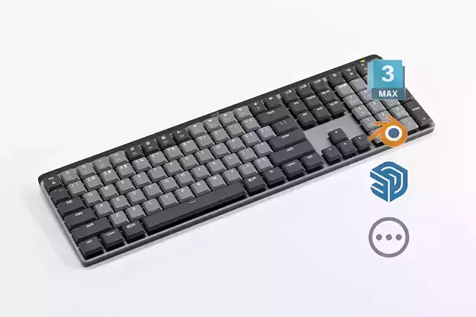 Logitech MX Mechanical - Low Profile Keyboard 3D model