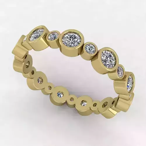 Nice Bezel Wedding Band