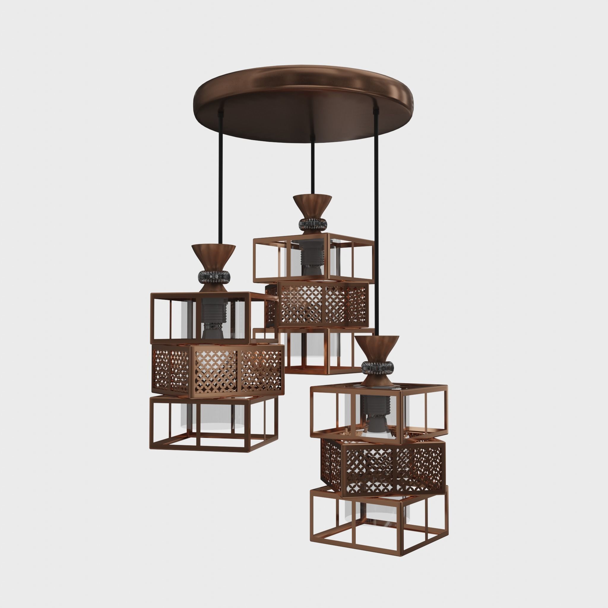 Chandelier 01 3D model_7