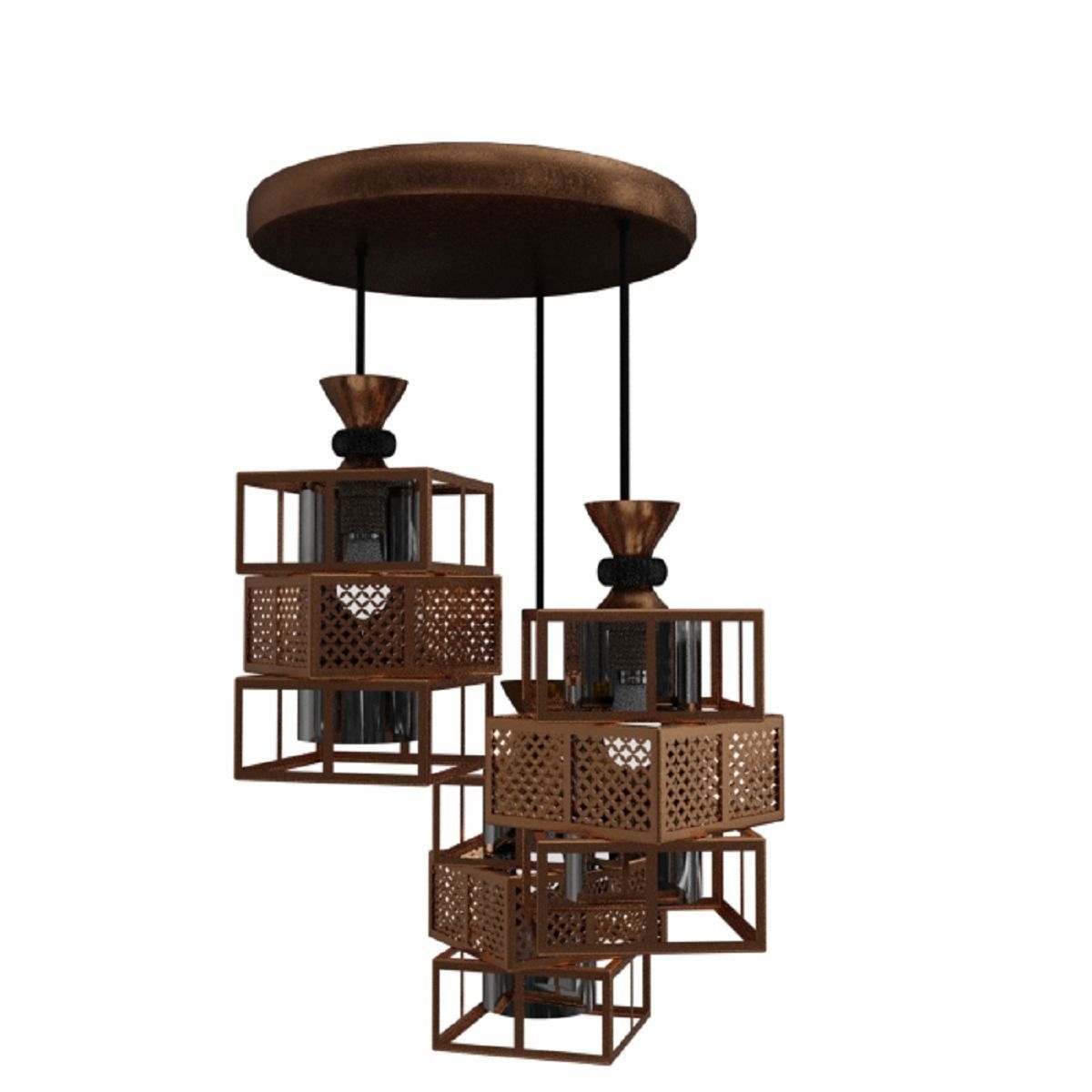 Chandelier 01 3D model_5