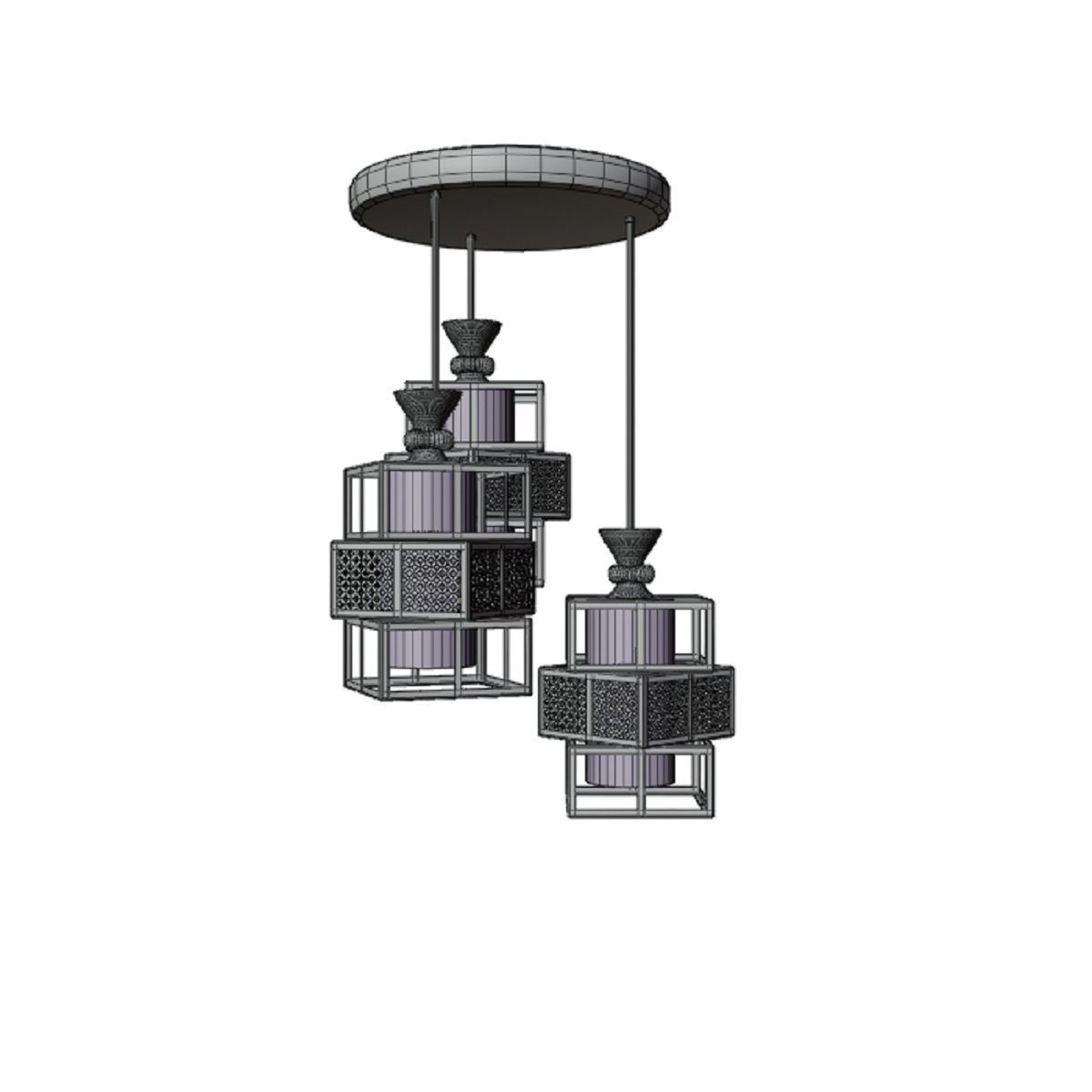 Chandelier 01 3D model_1