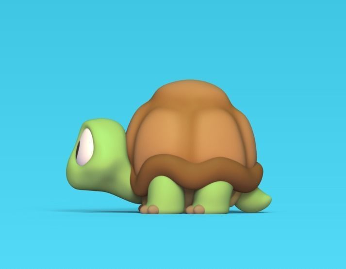 Turtle Cartoon 3D print model_2