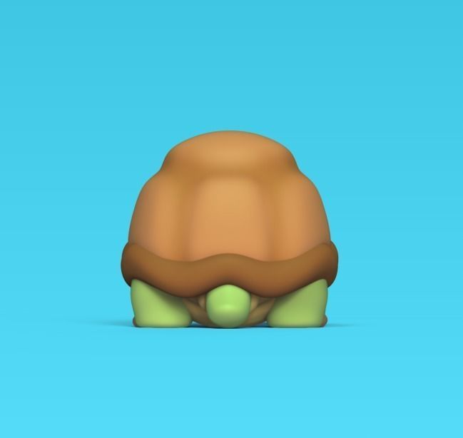 Turtle Cartoon 3D print model_3