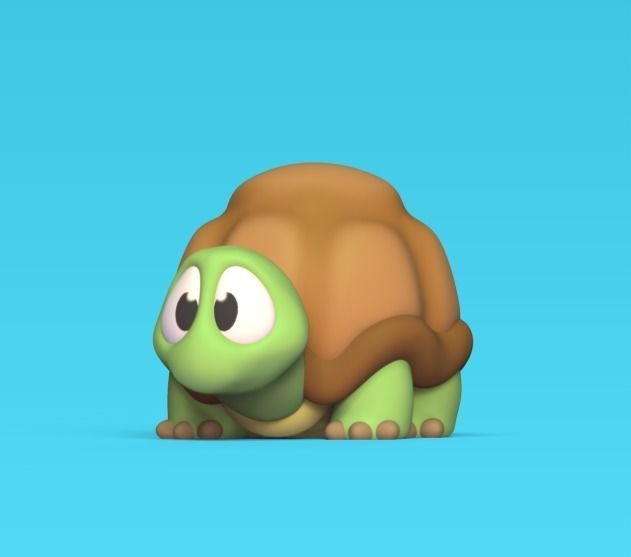 Turtle Cartoon 3D print model_1