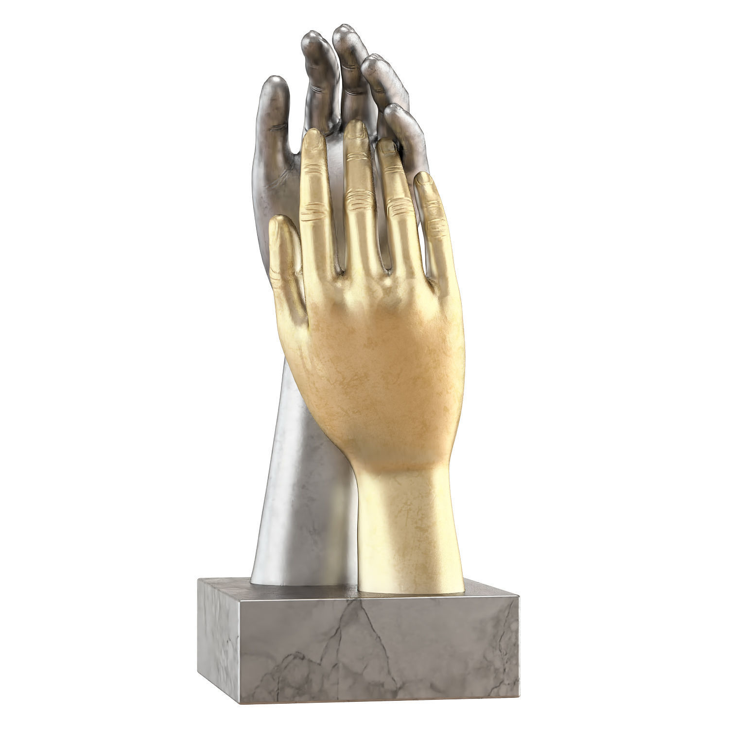 Decorative figurine of hands 3D model_1