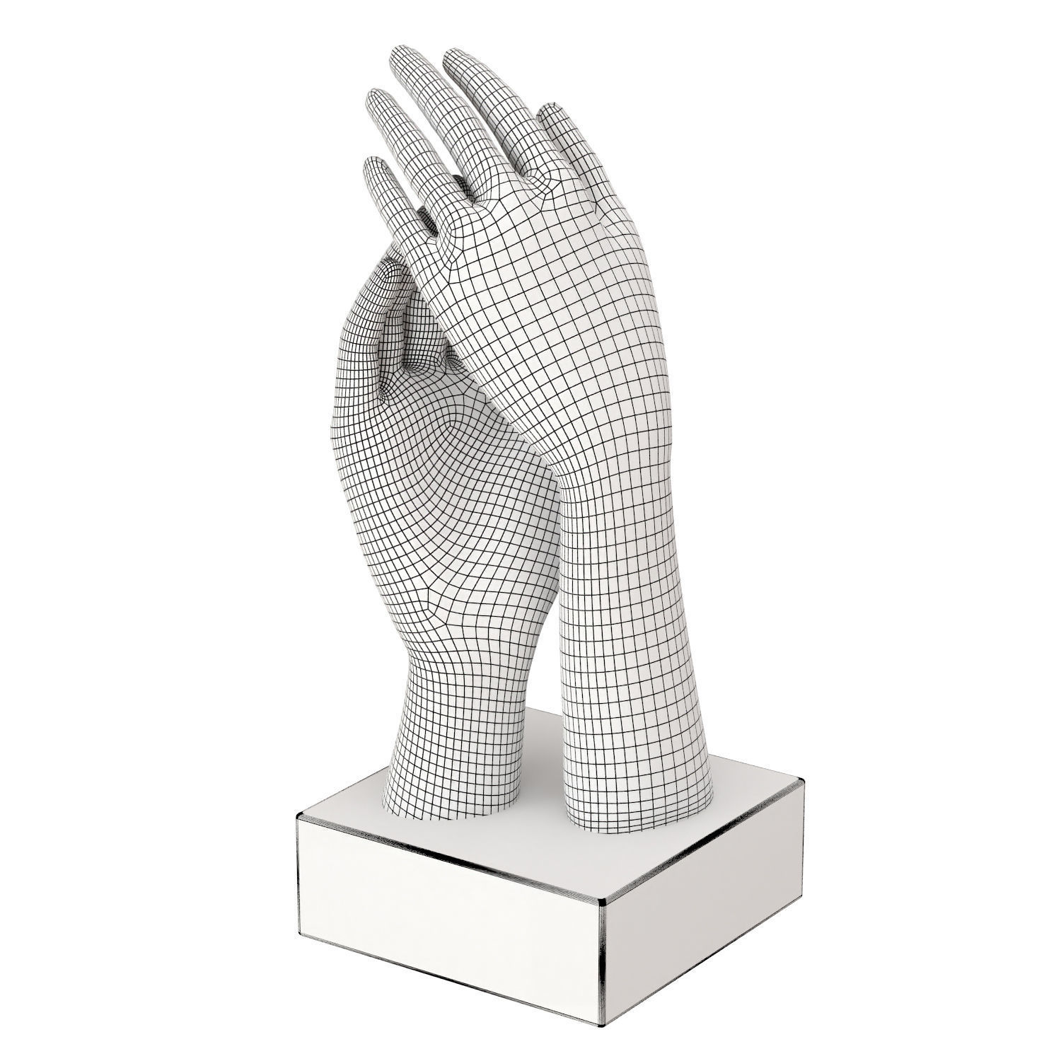 Decorative figurine of hands 3D model_6