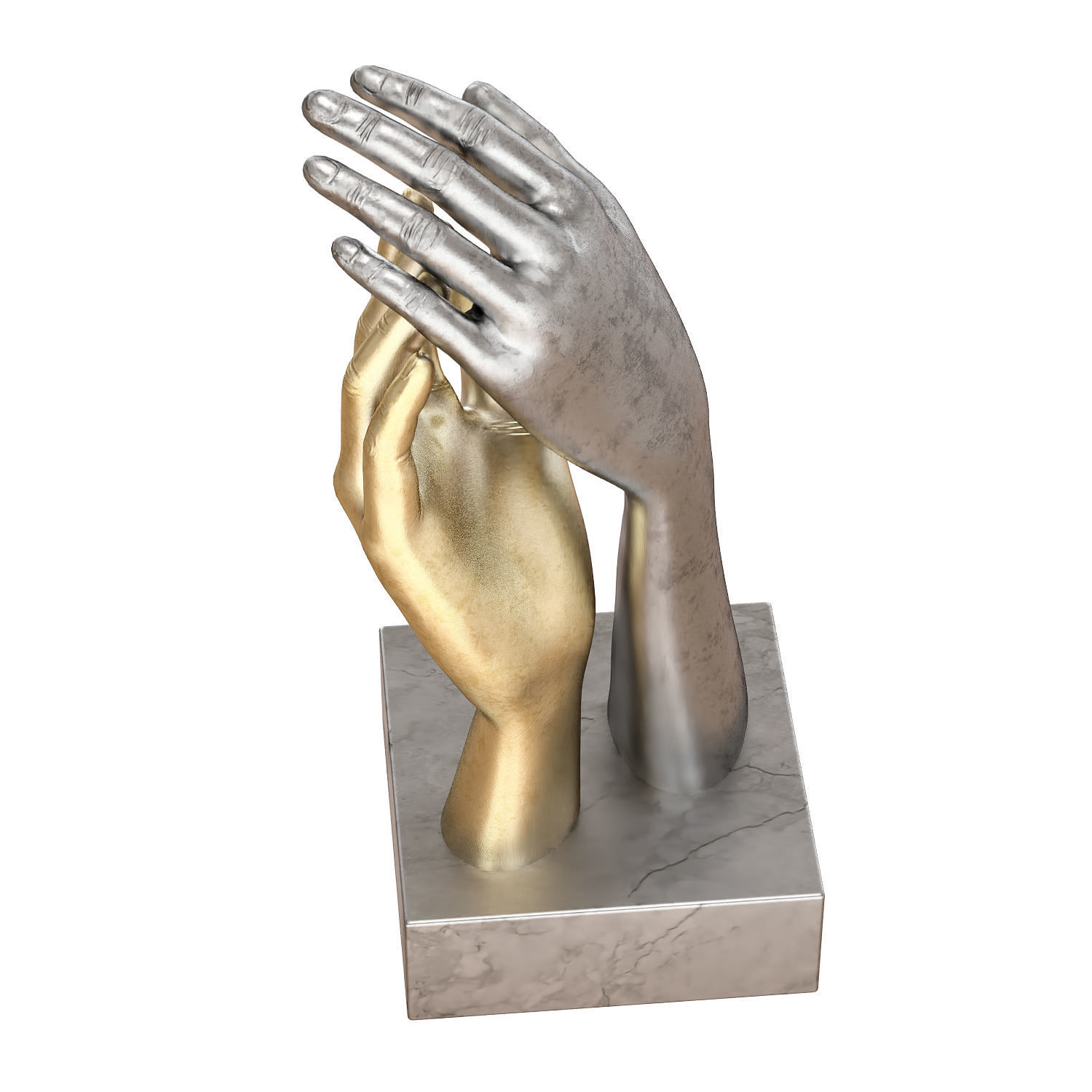Decorative figurine of hands 3D model_2