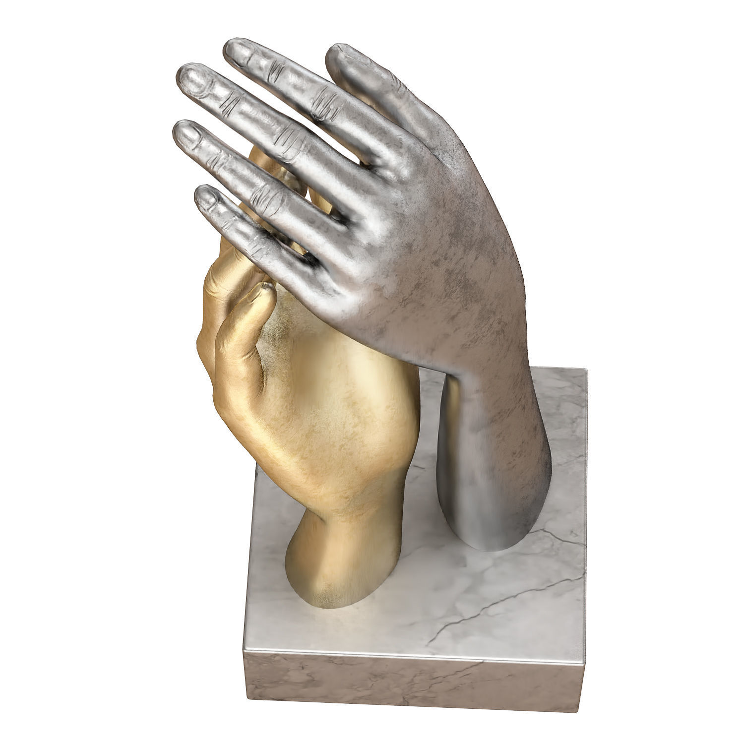 Decorative figurine of hands 3D model_4