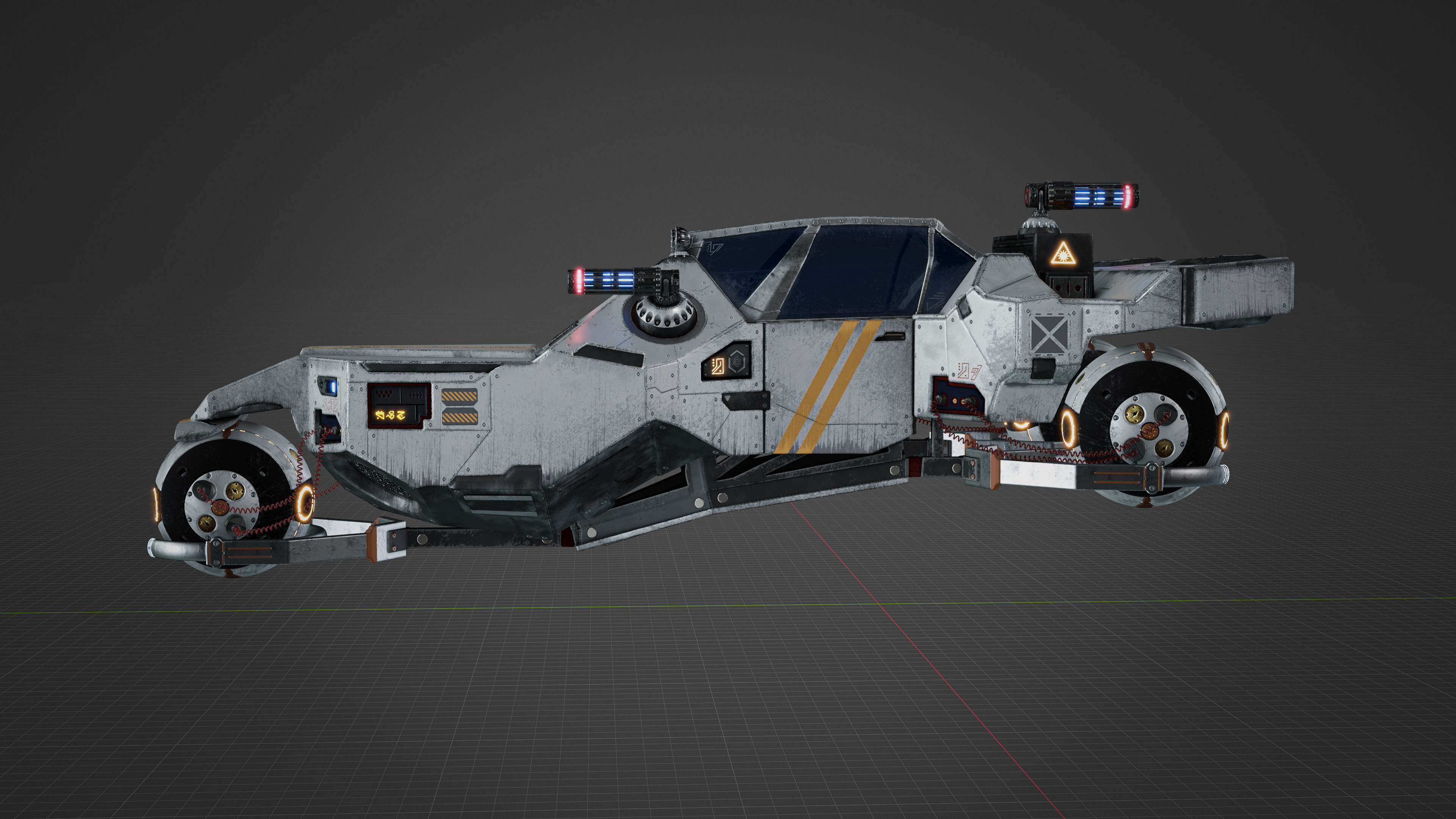 Sci-fi ship 3D model_14