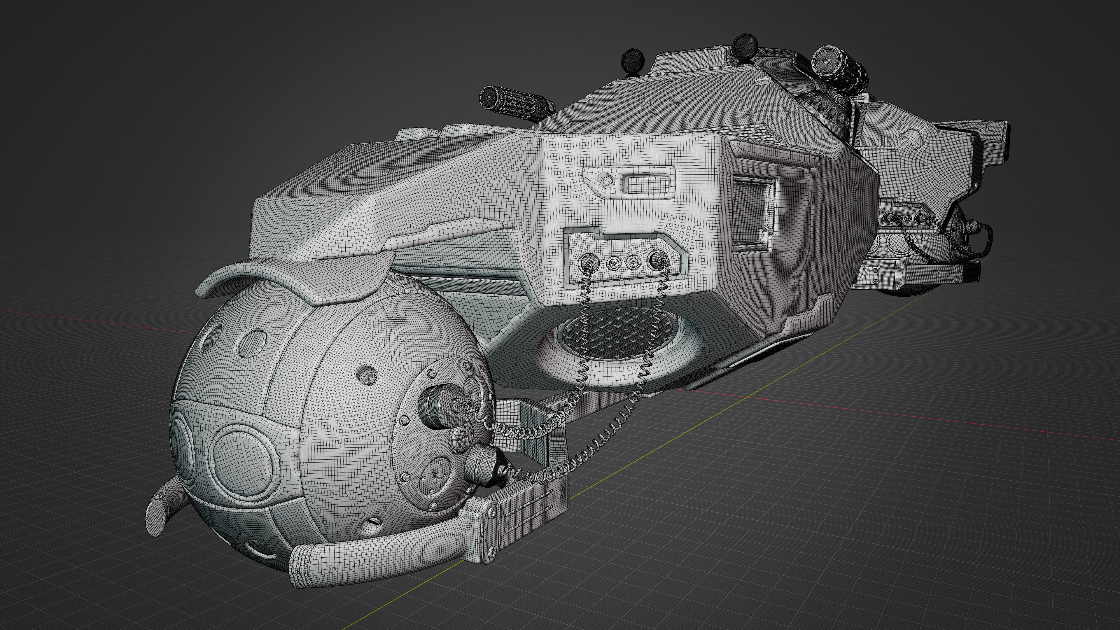 Sci-fi ship 3D model_22