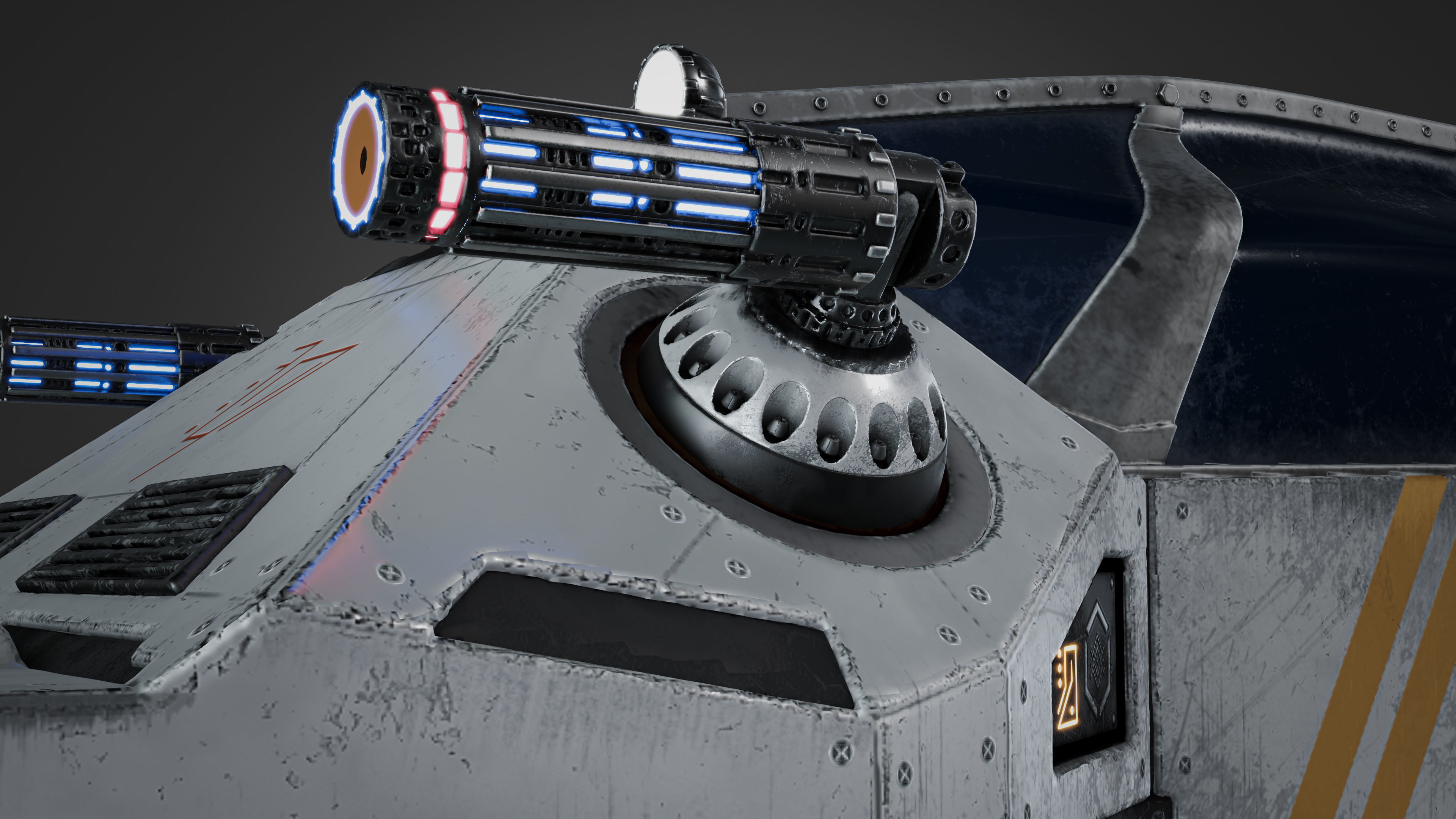 Sci-fi ship 3D model_20