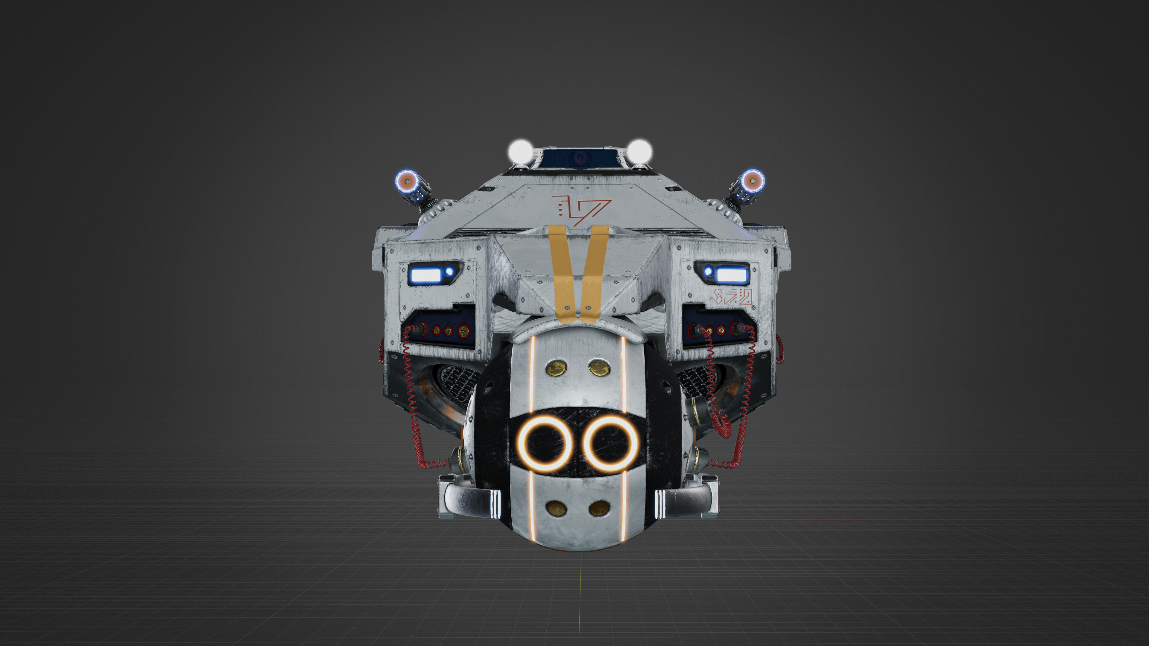 Sci-fi ship 3D model_18