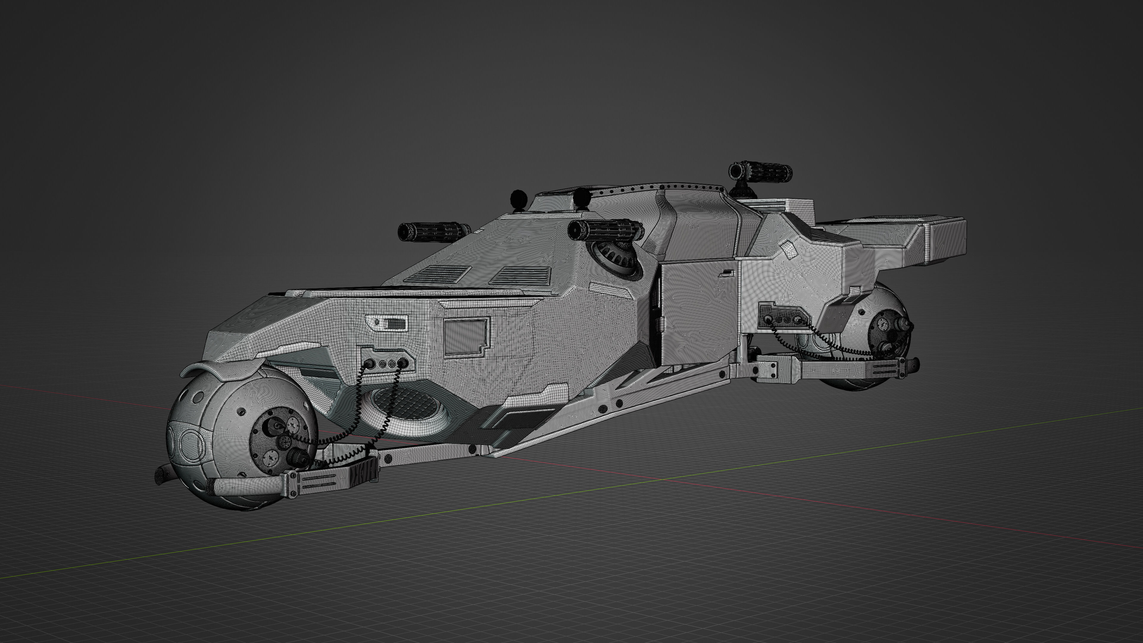 Sci-fi ship 3D model_21