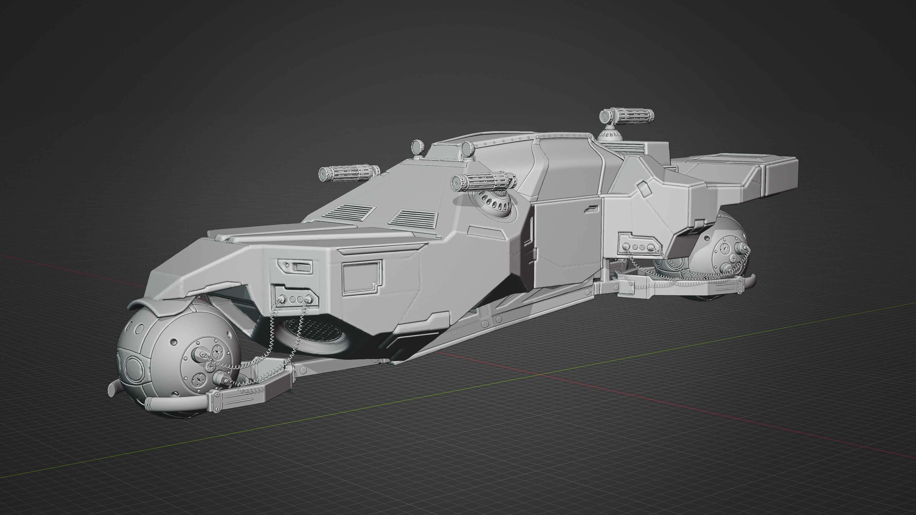 Sci-fi ship 3D model_11