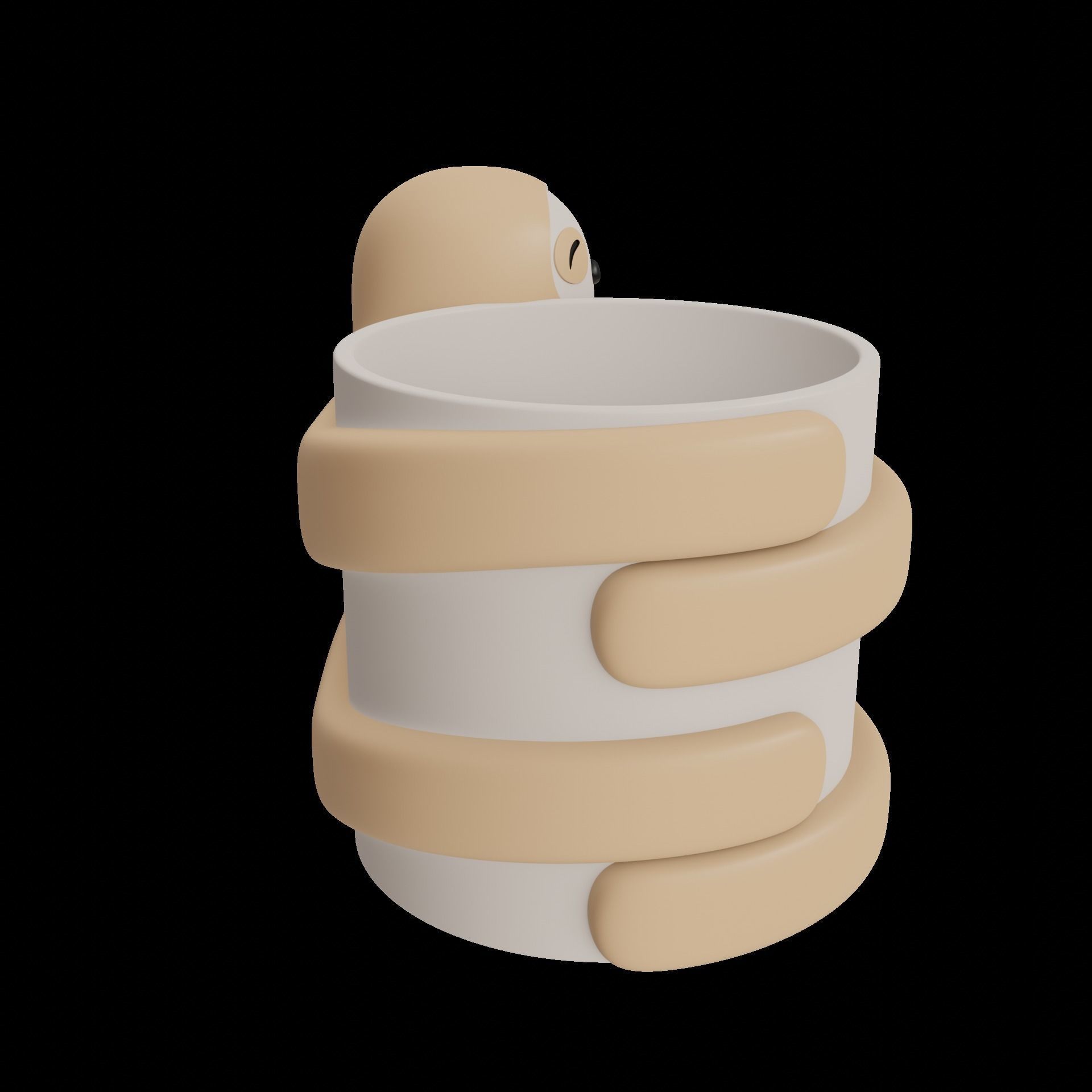 Sloth Planter Pot Organiser 3D print model_5