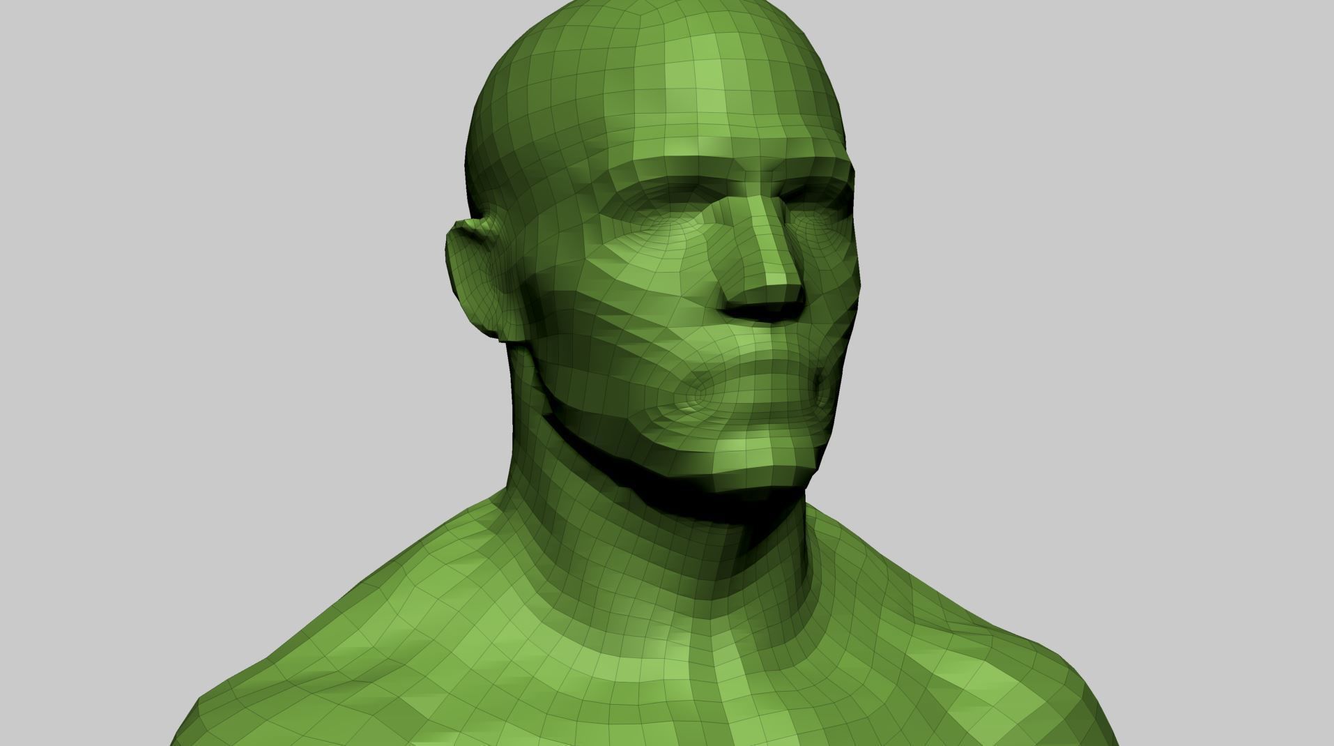 Male Anatomy Basemesh 3D model_14
