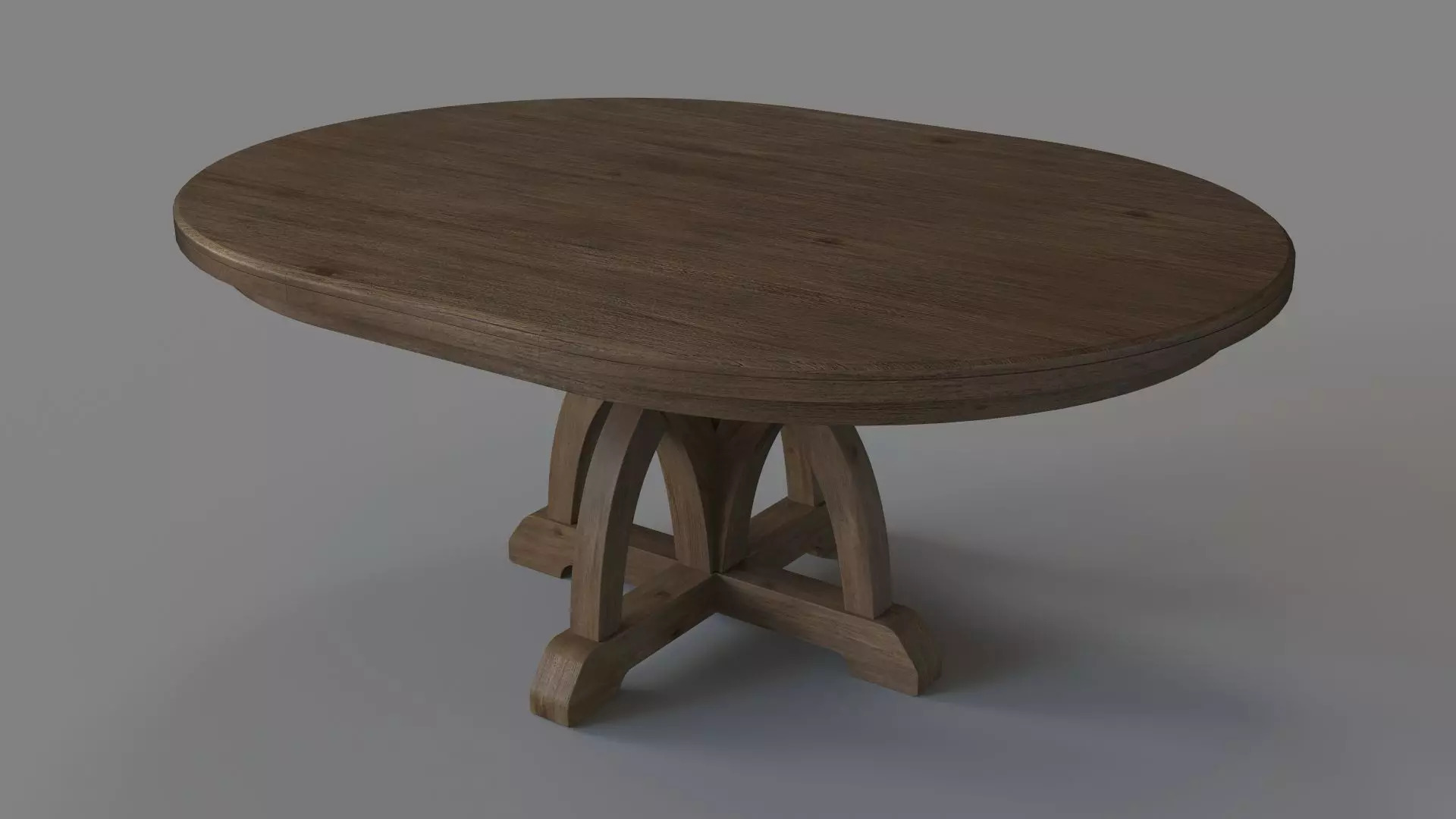 Dining Room Corsica Round Dining Table With Leaf 3D model_0