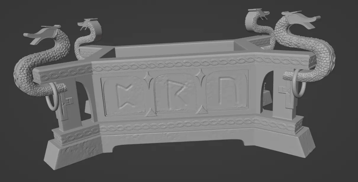 Chest of GOW activation bells and nornas 3D print model